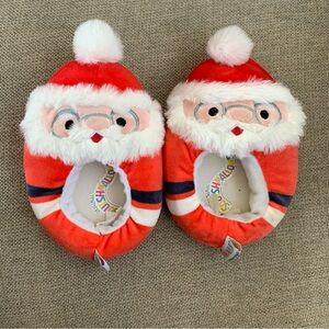 Nick the Santa Slippers Squishmallows Kids Size 11 12 Red White Plush Christmas